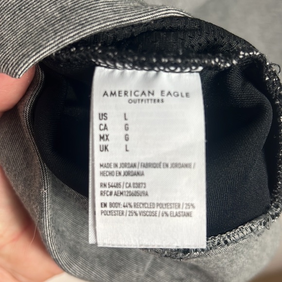 American Eagle Gray Gamer Hoodie EUC Size Large - Picture 5 of 6